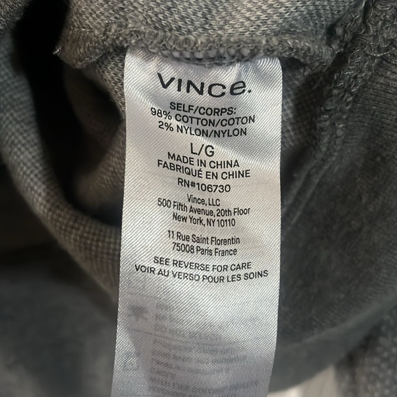 Vince Grey cotton sweatshirt - Picture 3 of 5